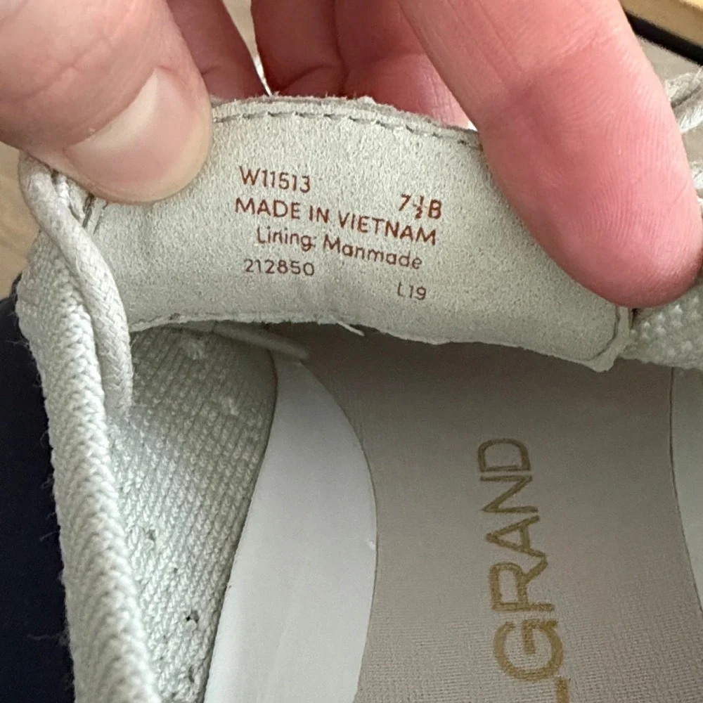 Cole Haan Knit Original Grand Light Grey Oxfords - Picture 5 of 5